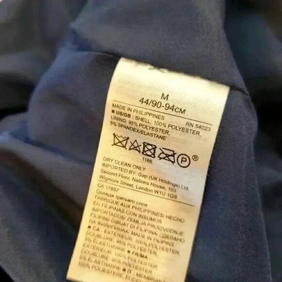 Banana Republic Men's Navy Poly Satin Lined Bomber Jacket - Picture 10 of 13